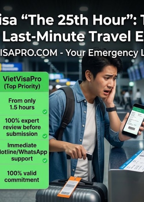 Vietnam E-visa "The 25th Hour": The Ultimate Solution for Last-Minute Travel Emergencies
