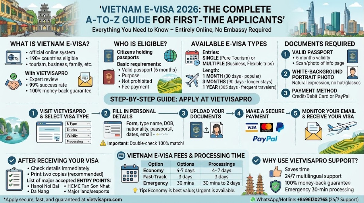 Vietnam E-Visa 2026: The Complete A-to-Z Guide for First-Time Applicants