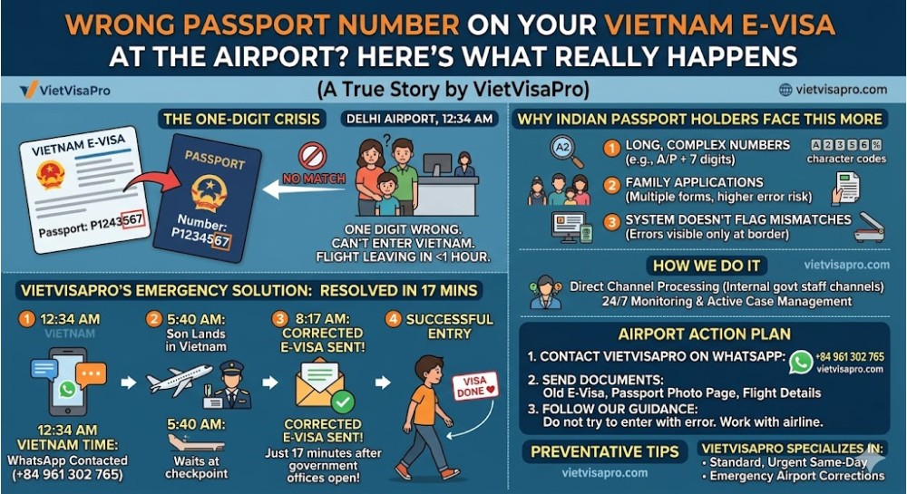  Wrong Passport Number on Your Vietnam E-Visa at the Airport? Here's What Really Happens
