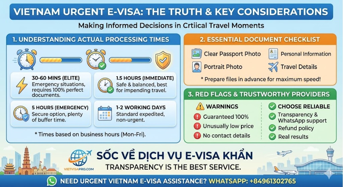 The Truth About Vietnam Urgent E-Visa Service: Real Processing Times & Key Warnings