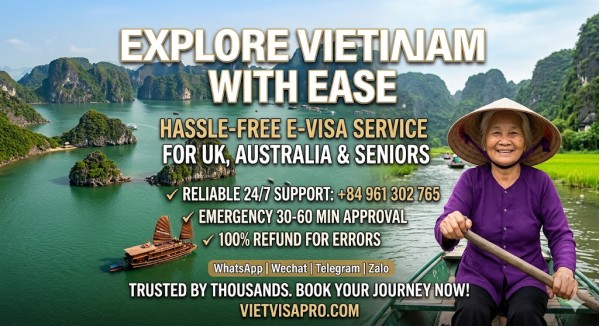 Vietnam E-Visa: Reliable Solution for UK, Australian Travelers & Seniors
